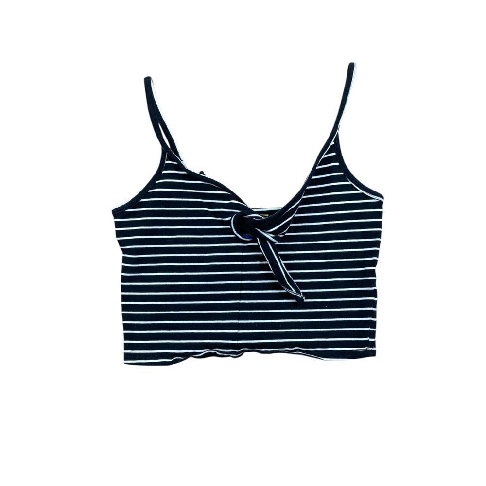 Prince and fox cropped striped tank top